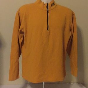 The North Face 1/3 zip pullover marigold color - M